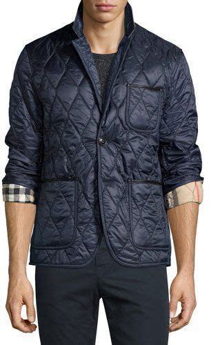 burberry gillington leather-trim quilted blazer|Burberry Gillington Leather.